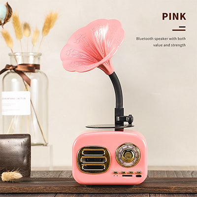 Retro Bluetooth Speaker – Vintage Phonograph for Aesthetic Room Vibes
